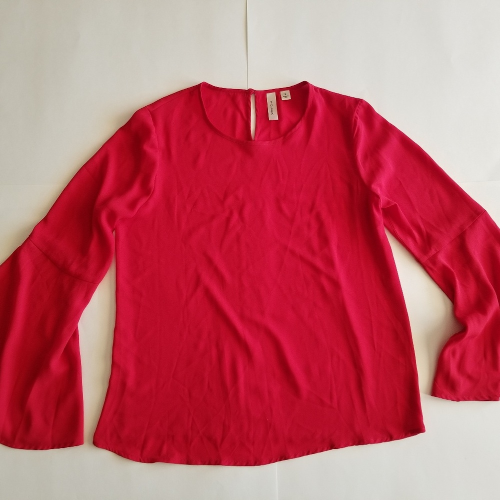 Tacera Red Top Blouse Size Small NWT